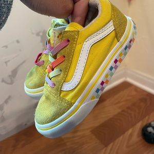 Vans yellow 7.5 kids/toddler